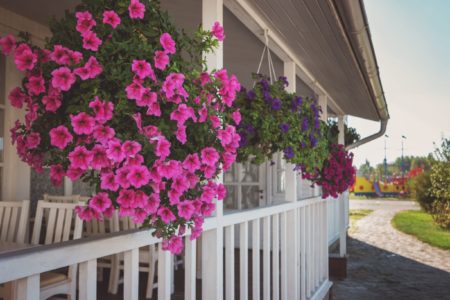 Hanging Baskets on Porch